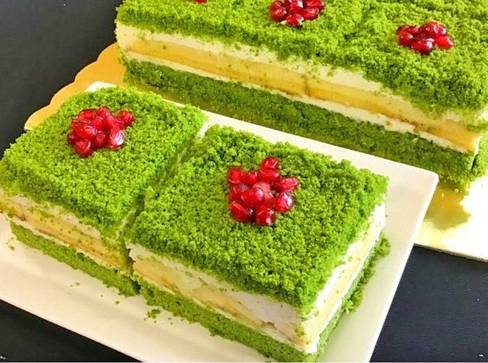 ıspanaklı kek yaş pasta tarifi