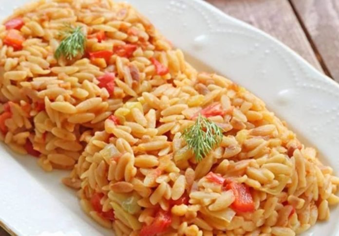 arpa-şehriye-pilavı sebzeli arpa şehriye pilavı tarifi