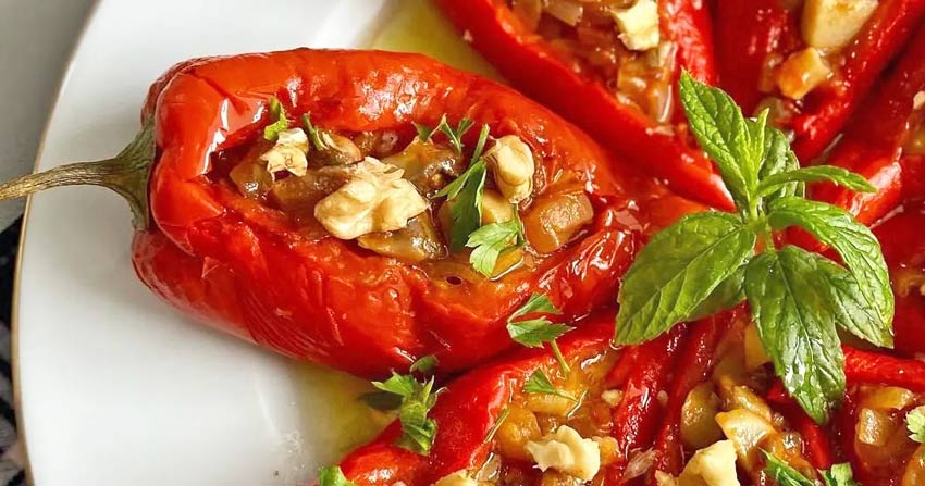 Arnavut dolması tarifi kabya köz biber dolması yapılışı
