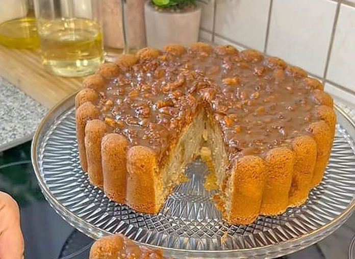 karamelli-elmalı-kek-tarifi karamelli elmalı kek yapılışı
